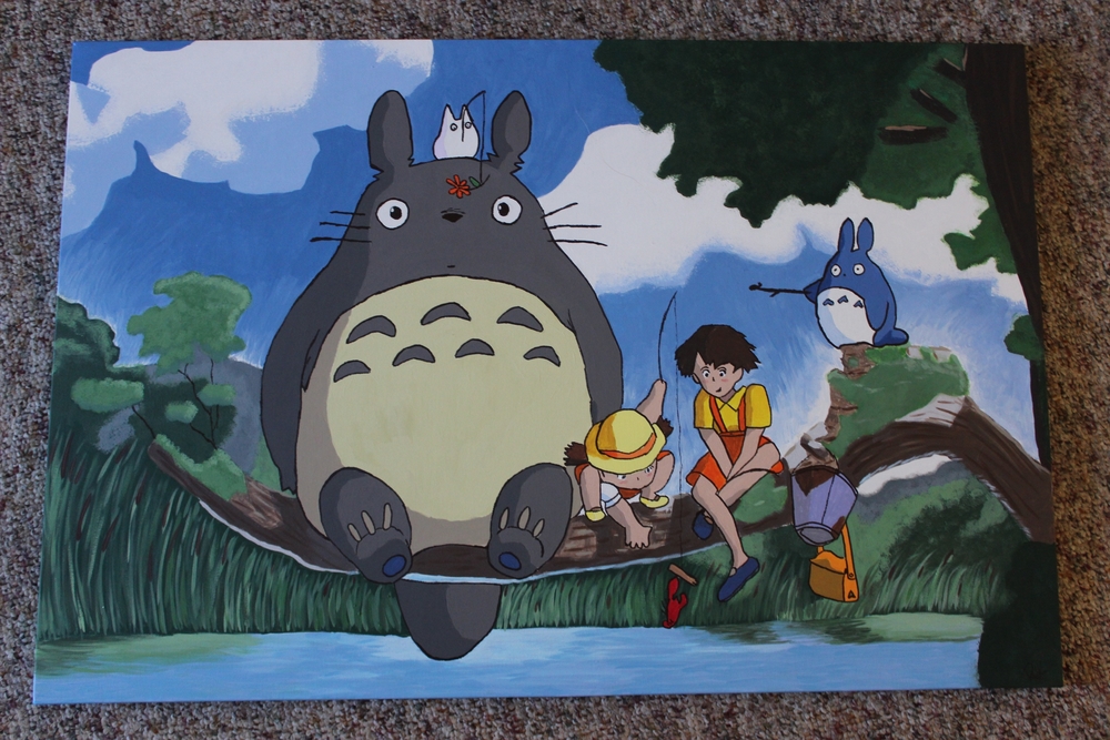 1000x667 Painting Sutro Designs - My Neighbor Totoro Painting