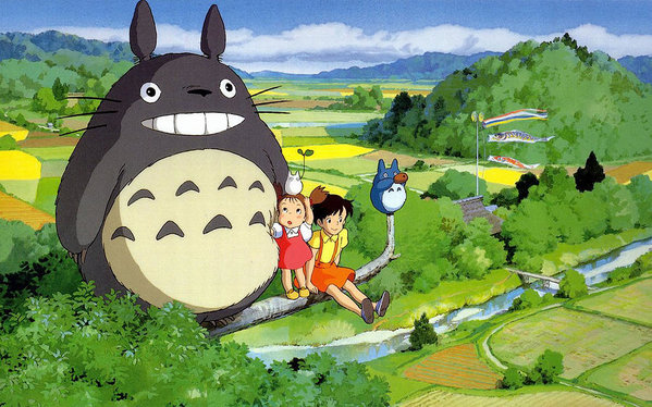 599x374 My Neighbor Totoro Art Print By Barbara Elvins - My Neighbor Totoro Painting