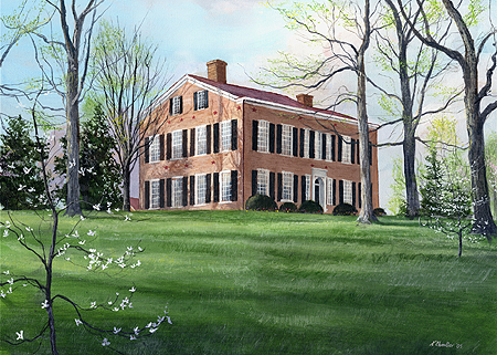 450x321 Terry Chandler Artwork - My Old Kentucky Home Painting