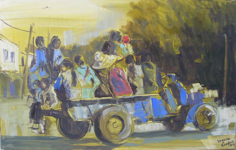 770x489 Saatchi Art Travelling In Myanmar Painting By Virginia Chapuis - Myanmar Painting