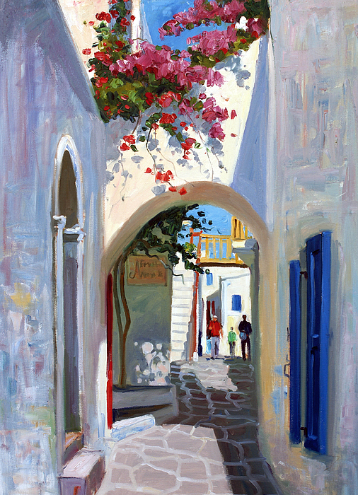 Mykonos Painting at PaintingValley.com | Explore collection of Mykonos ...