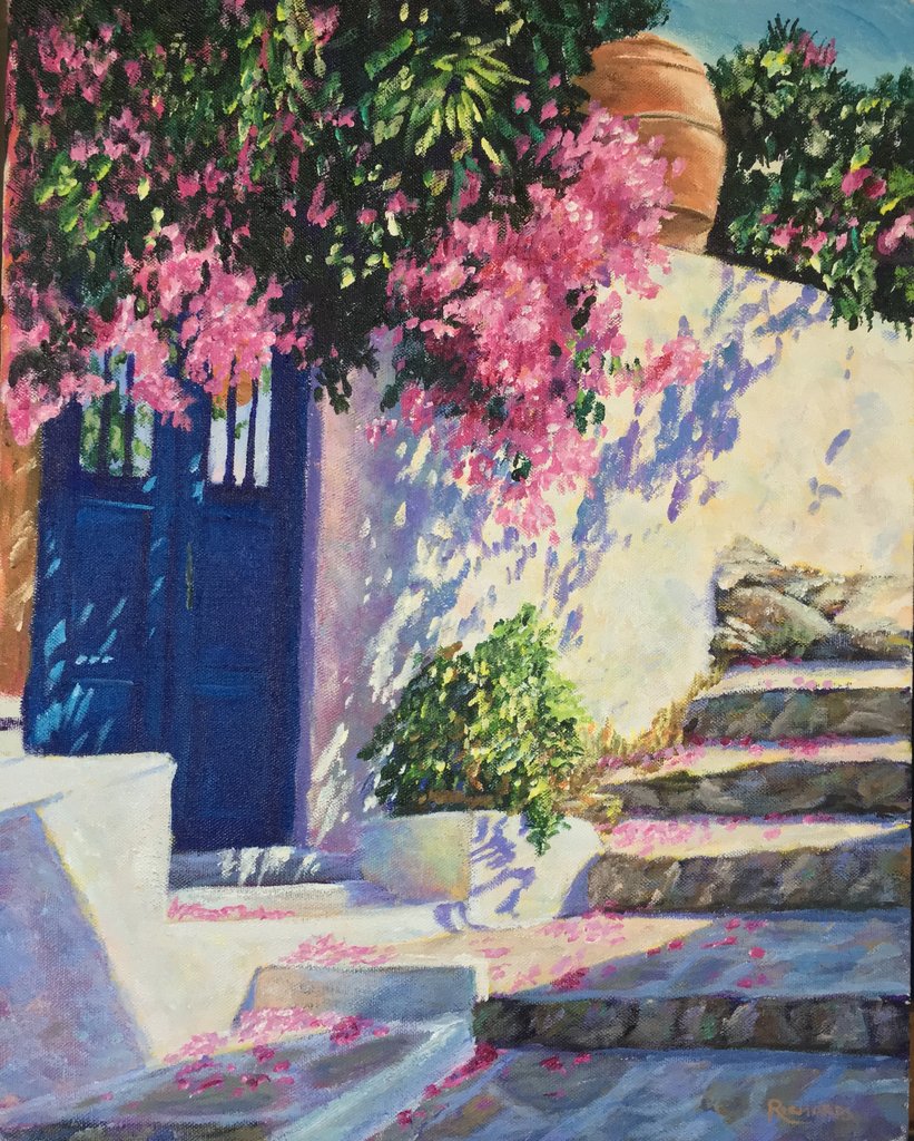 Mykonos Painting at PaintingValley.com | Explore collection of Mykonos ...