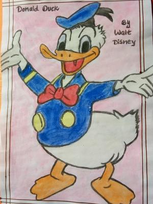300x400 My Painting Of Donald Duck - Mypainting