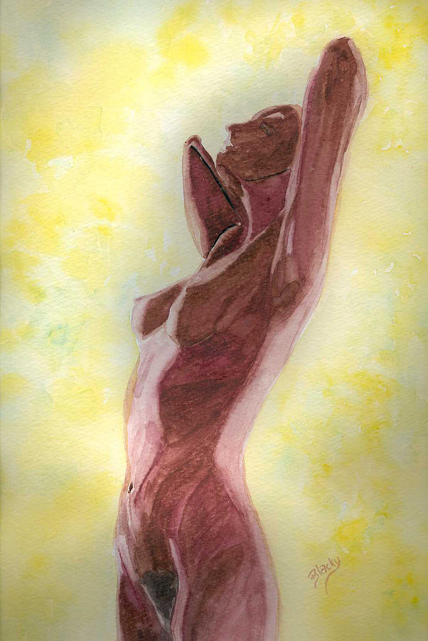 602x900 Mysterious Woman Painting By Donna Blackhall - Mysterious Painting