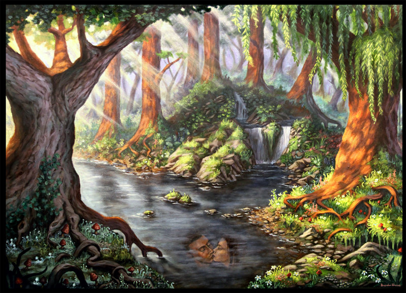 800x578 Mystical Forest By Cleophus - Mystical Forest Painting