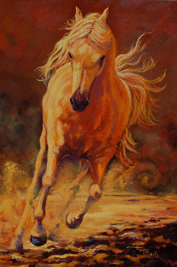 595x900 Mystique Painting By Ritch Gaiti - Mystique Painting