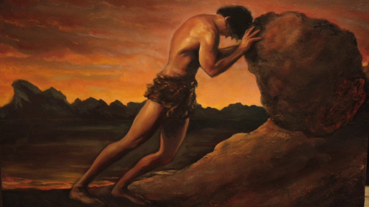 1280x720 The Myth Of Sisyphus - Myth Of Sisyphus Painting