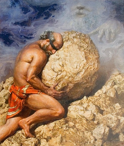 500x587 Beauty Will Save, Viola, Beauty In Everything - Myth Of Sisyphus Painting