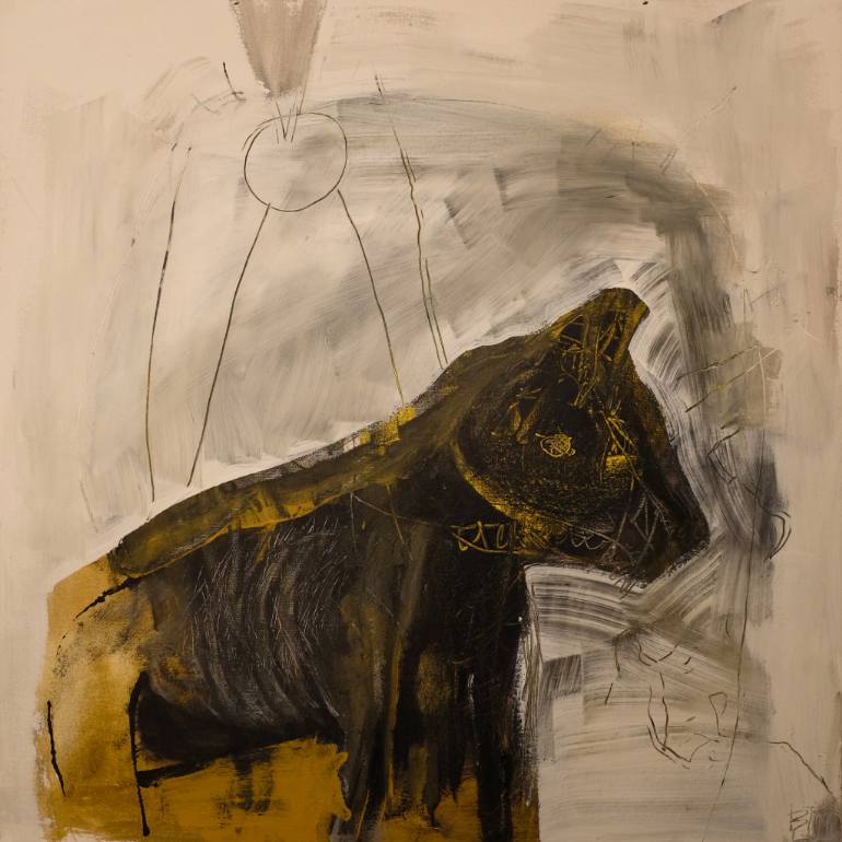 770x770 Saatchi Art Mythic Beast Painting By Benjamin Todd - Mythic Painting