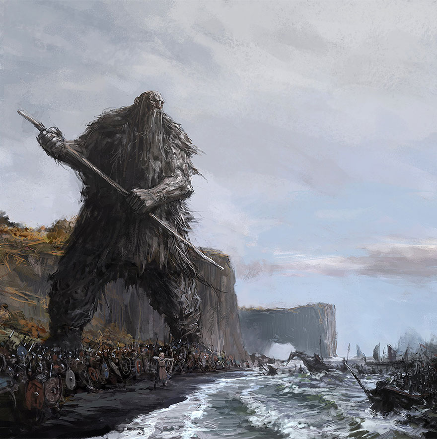 880x884 The Protectors Of Iceland My Fantasy Paintings Inspired By - Mythic Painting