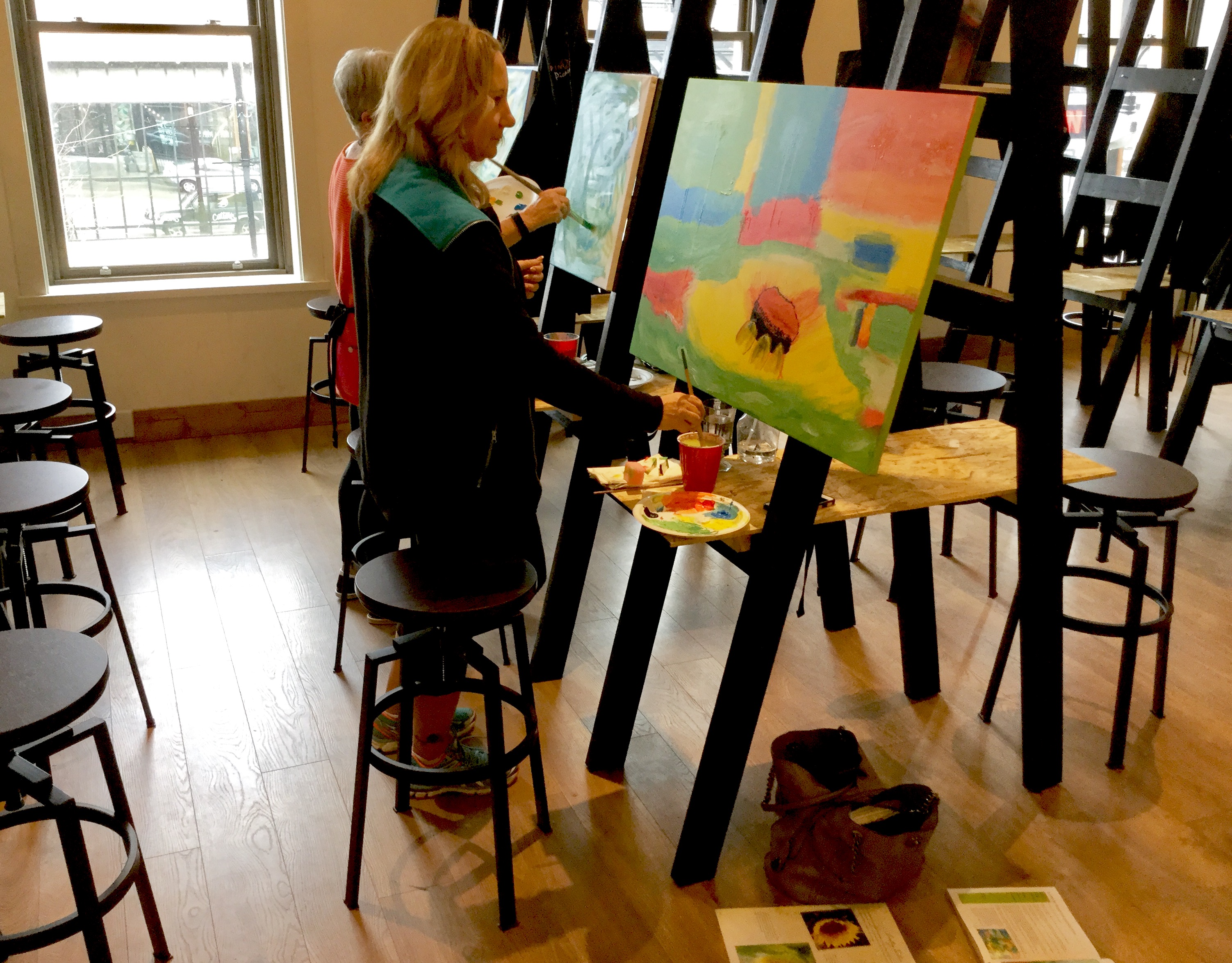 3005x2348 Sip N' Paint, Chasin' Waterfalls, August 25th, With Pearl Pratley - N Painting