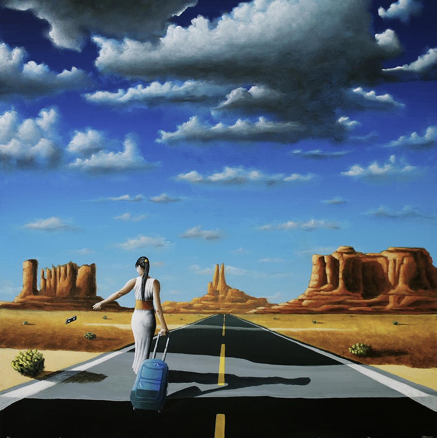 899x900 Wherever I May Roam Painting By Ric Nagualero - Nagualero Painting