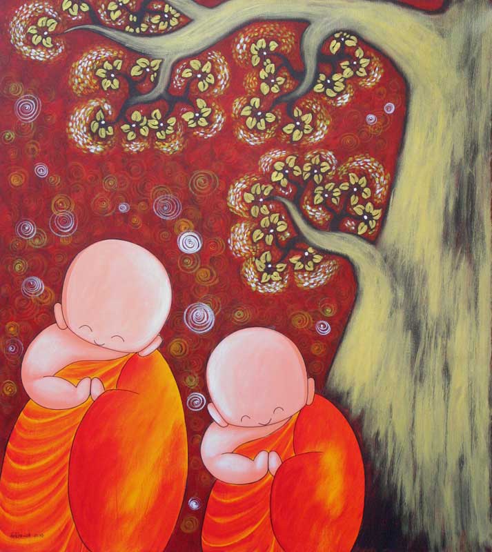 713x800 Spiritual Naif Painting - Naif Painting