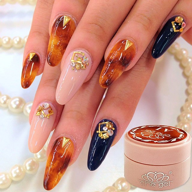 640x640 4pcs Che Amber Looks Led Uv Nail Polish Gel Color Nail Art - Nail Painting Art