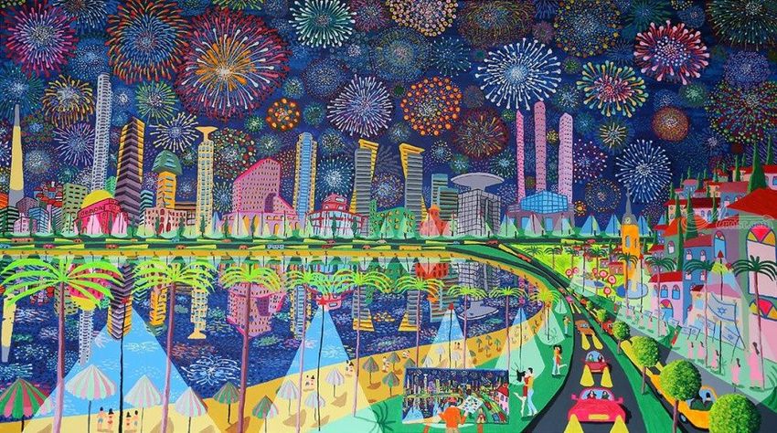 850x474 Naive Paintings Art By Raphael Perez Israeli Painter Paintings By - Naive Painting