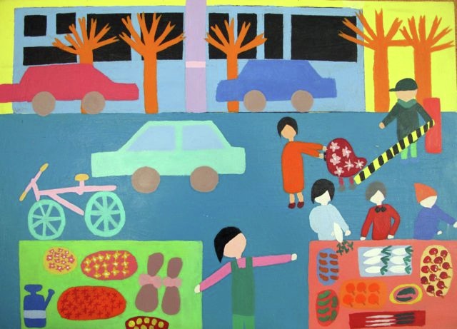 640x461 Naive Art - Naive Painting Style