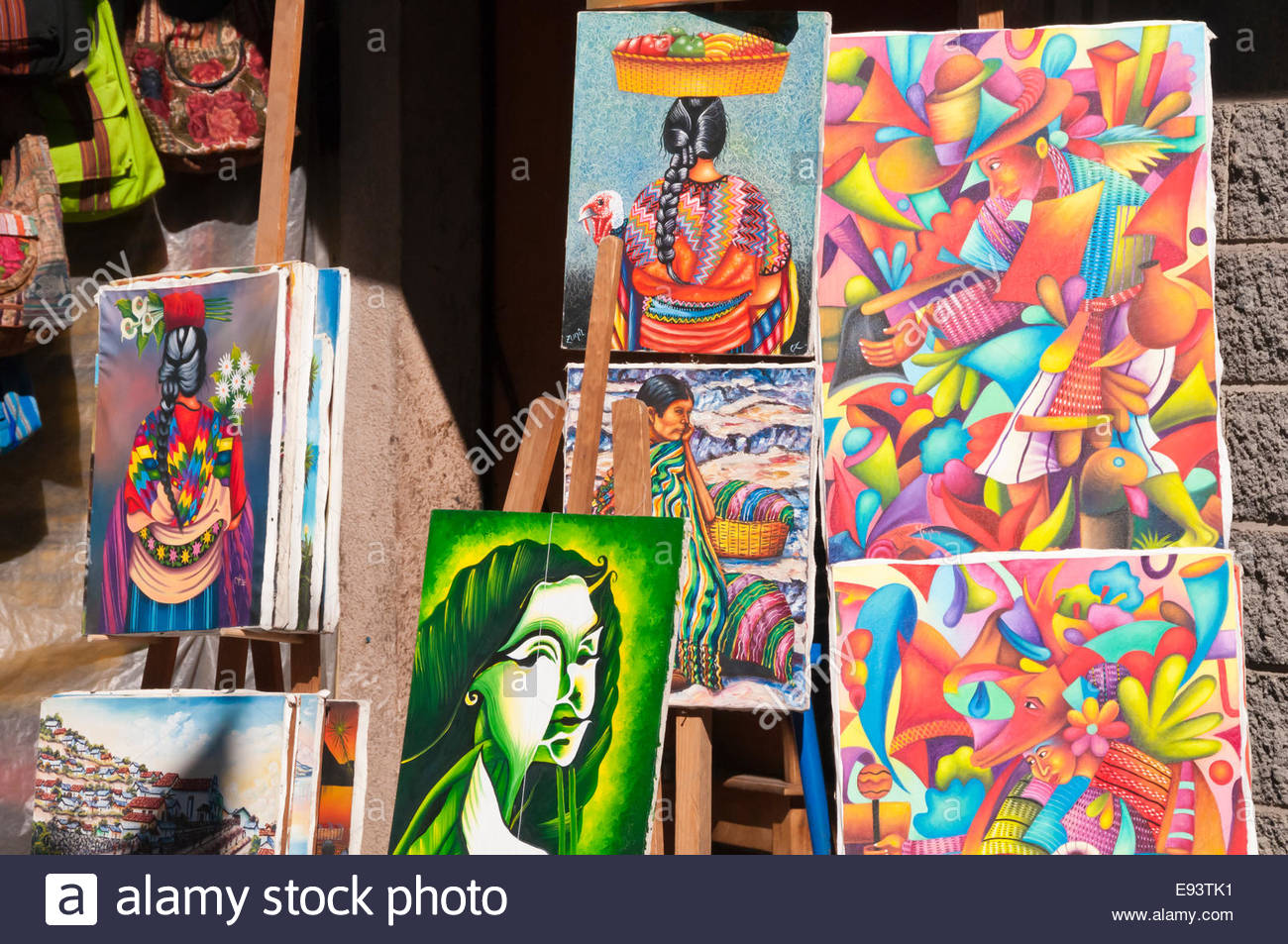 1300x953 Art Work For Sale, Naive Mayan Style Oil Paintings - Naive Painting Style