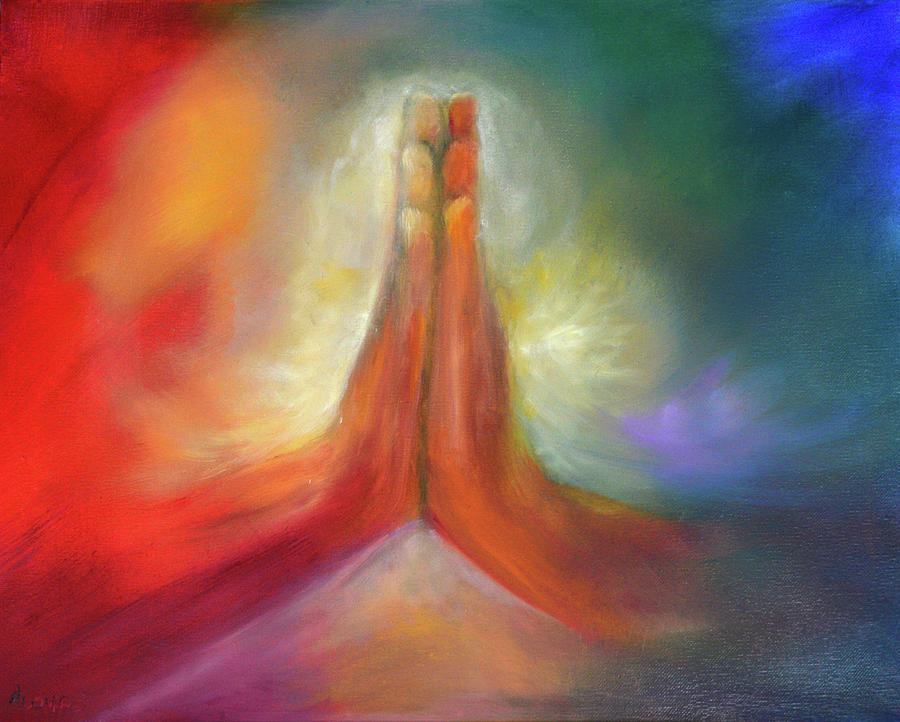 900x722 Namaste Painting By Ann Loyd - Namaste Painting