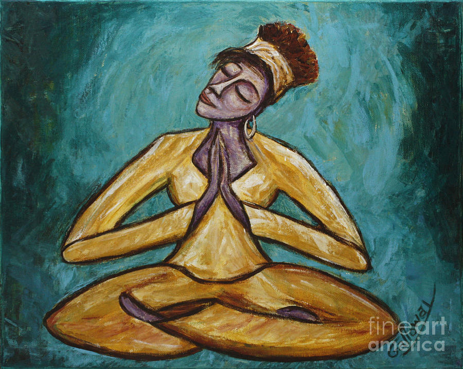 900x719 Namaste Painting By Kim Galloway - Namaste Painting