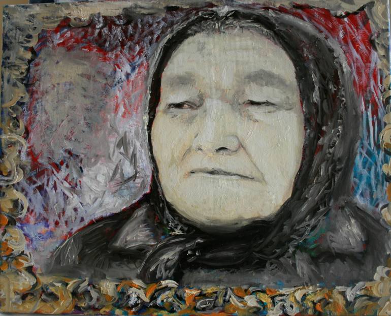 770x622 Saatchi Art Viewer (Nana) Painting By Ana Pantea - Nana Painting