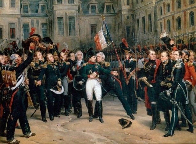 637x470 Napoleon's Adieux To The Old Guard - Napoleon At Fontainebleau Painting