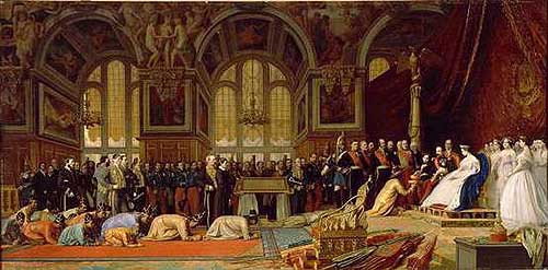 500x247 Reception Of The Ambassadors From Siam - Napoleon At Fontainebleau Painting
