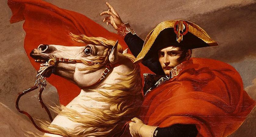840x450 Napoleon Bonaparte Riding A Horse With Lots Of Bling. Description - Napoleon Bonaparte Horse Painting