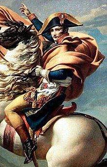 220x343 Napoleon Crossing The Alps - Napoleon Bonaparte Horse Painting