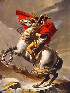 225x300 Print Painting Napoleon Bonaparte Emperor France Alps St Bernard - Napoleon Bonaparte Horse Painting