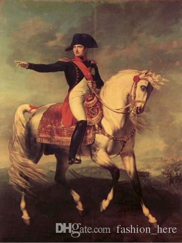 375x500 2018 Framed Napoleon Bonaparte Ride Horse,pure Handpainted - Napoleon Bonaparte Horse Painting
