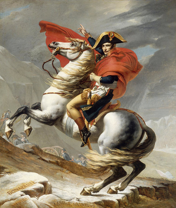 599x709 Napoleon Bonaparte On Horseback Art Print By War Is Hell Store - Napoleon Bonaparte Painting