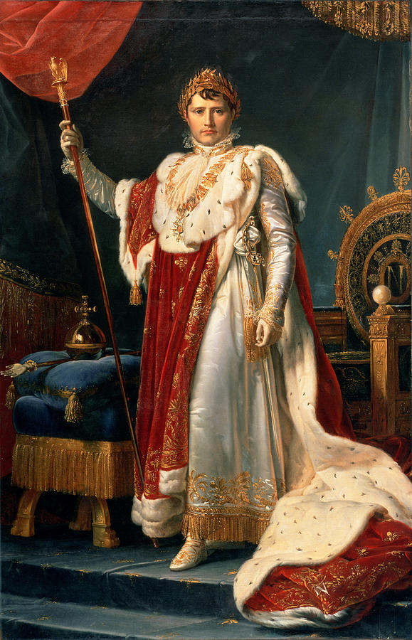 579x900 Napoleon Bonaparte Painting By Francois Pascal Simon, Baron Gerard - Napoleon Bonaparte Painting