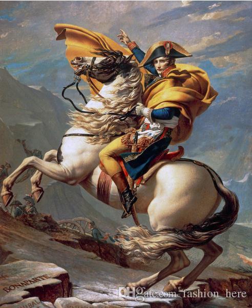 492x603 2018 Framed Napoleon Bonaparte On Horse French Painting,pure - Napoleon Bonaparte Painting