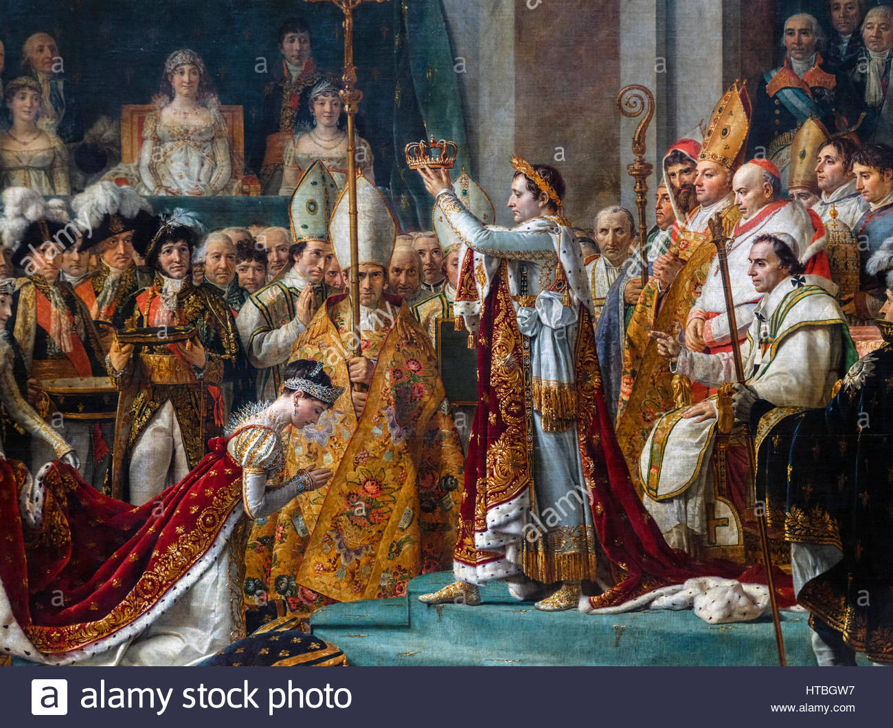 1300x1061 Coronation Of Emperor Napoleon Bonaparte. Detail From A Larger - Napoleon Bonaparte Painting