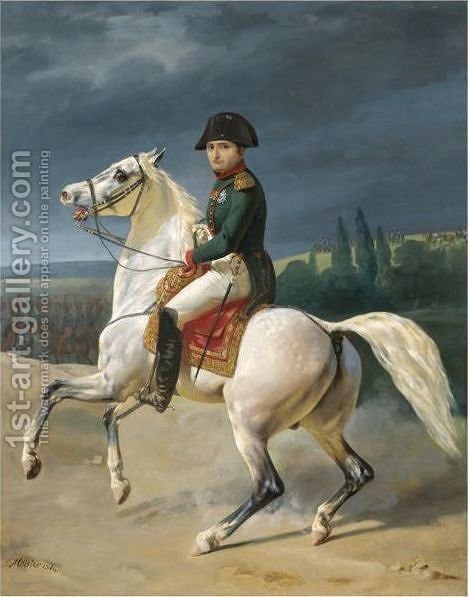 469x597 An Equestrian Portrait Of Napoleon Bonaparte Simon Meister - Napoleon Bonaparte Painting Original