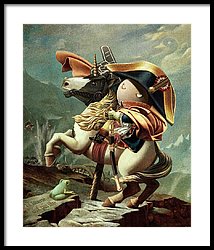 214x250 Napoleon Crossing The Alps Digital Art By Hangboy - Napoleon Crossing The Alps Painting