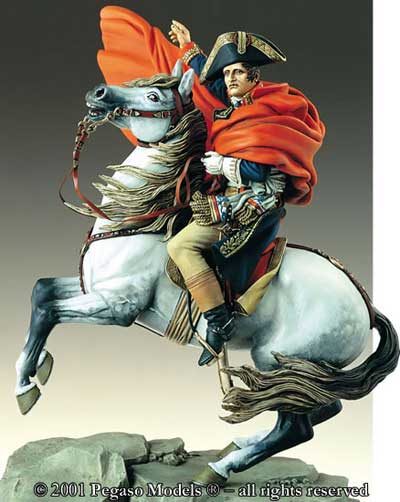 400x502 Michigan Toy Soldier Company Pegaso Models - Napoleon Crossing The Alps Painting