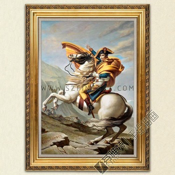350x350 Napoleon Crossing The Alps,hot 100% Handmade Classical Oil - Napoleon Crossing The Alps Painting