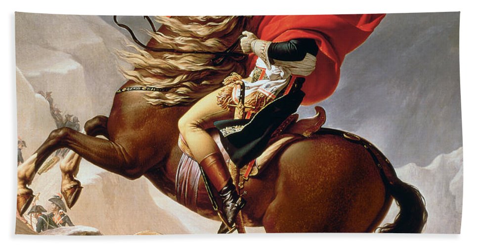 967x500 Napoleon Crossing The Alps Hand Towel For Sale By Jacques Louis David - Napoleon Crossing The Alps Painting