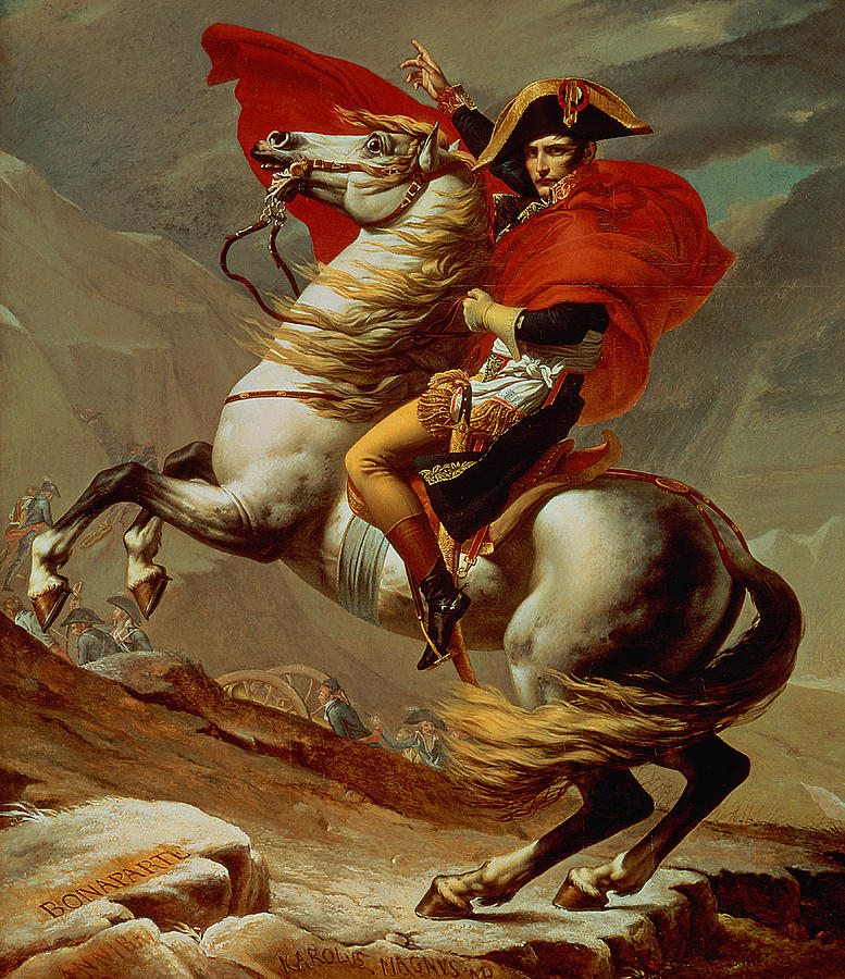 777x900 Napoleon Crossing The Alps Painting By Jacques Louis David - Napoleon Crossing The Alps Painting