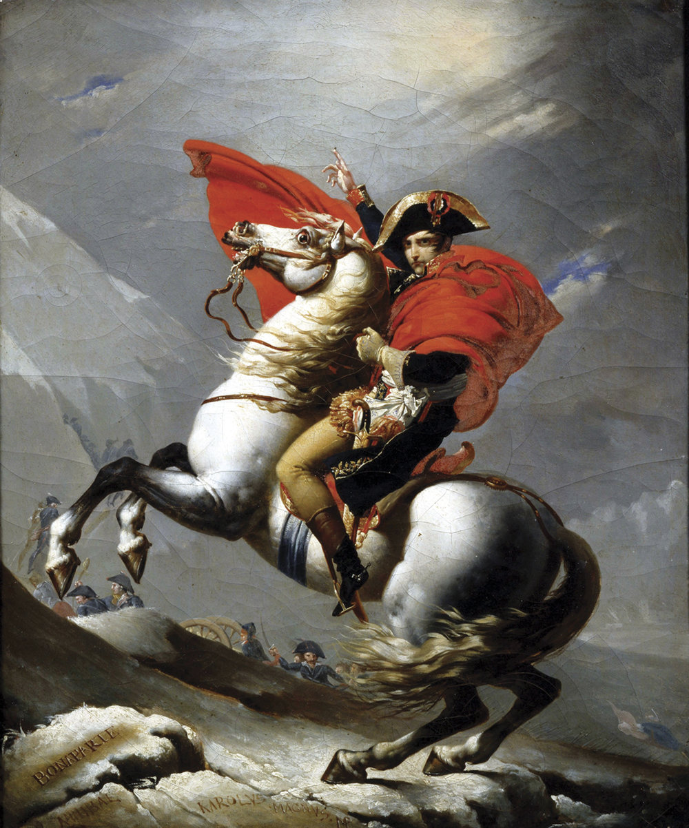 1000x1202 Napoleon Crossing The Alps By Jacques Louis David - Napoleon Crossing The Alps Painting