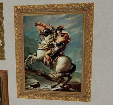 374x345 Second Life Marketplace - Napoleon Crossing The Alps Painting