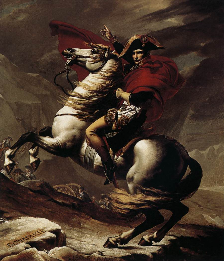 900x1049 Filedavid - Napoleon Crossing The Alps Painting