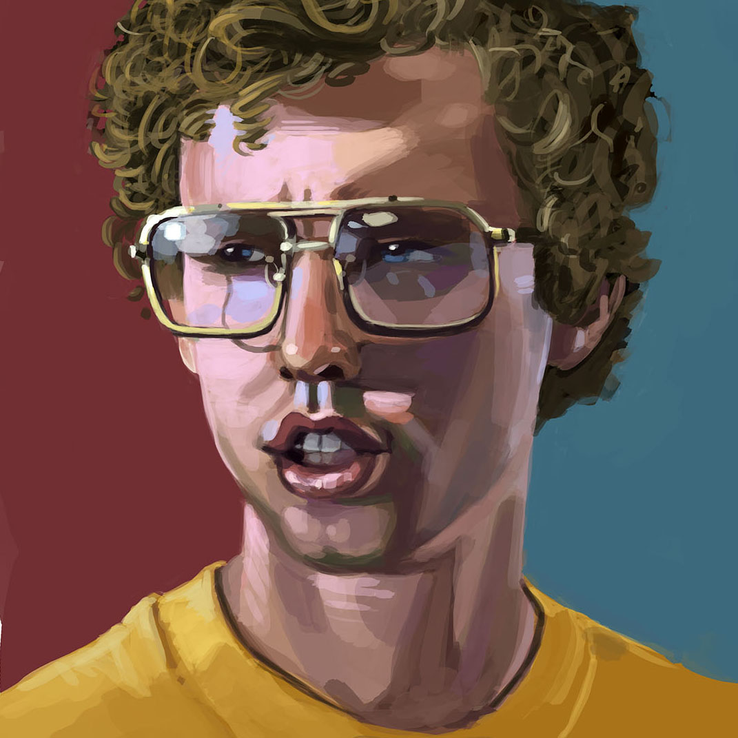 1071x1071 Napoleon Dynamite Domestika - Napoleon Dynamite Painting