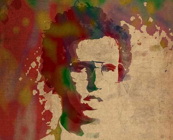 600x486 Napoleon Dynamite Watercolor Portrait Poster By Design Turnpike - Napoleon Dynamite Painting