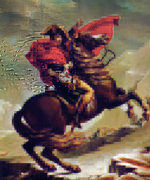 507x609 Napoleon Bonaparte, Emperor, Ruler, France, Reiter, Canvas, Horse - Napoleon Horse Painting