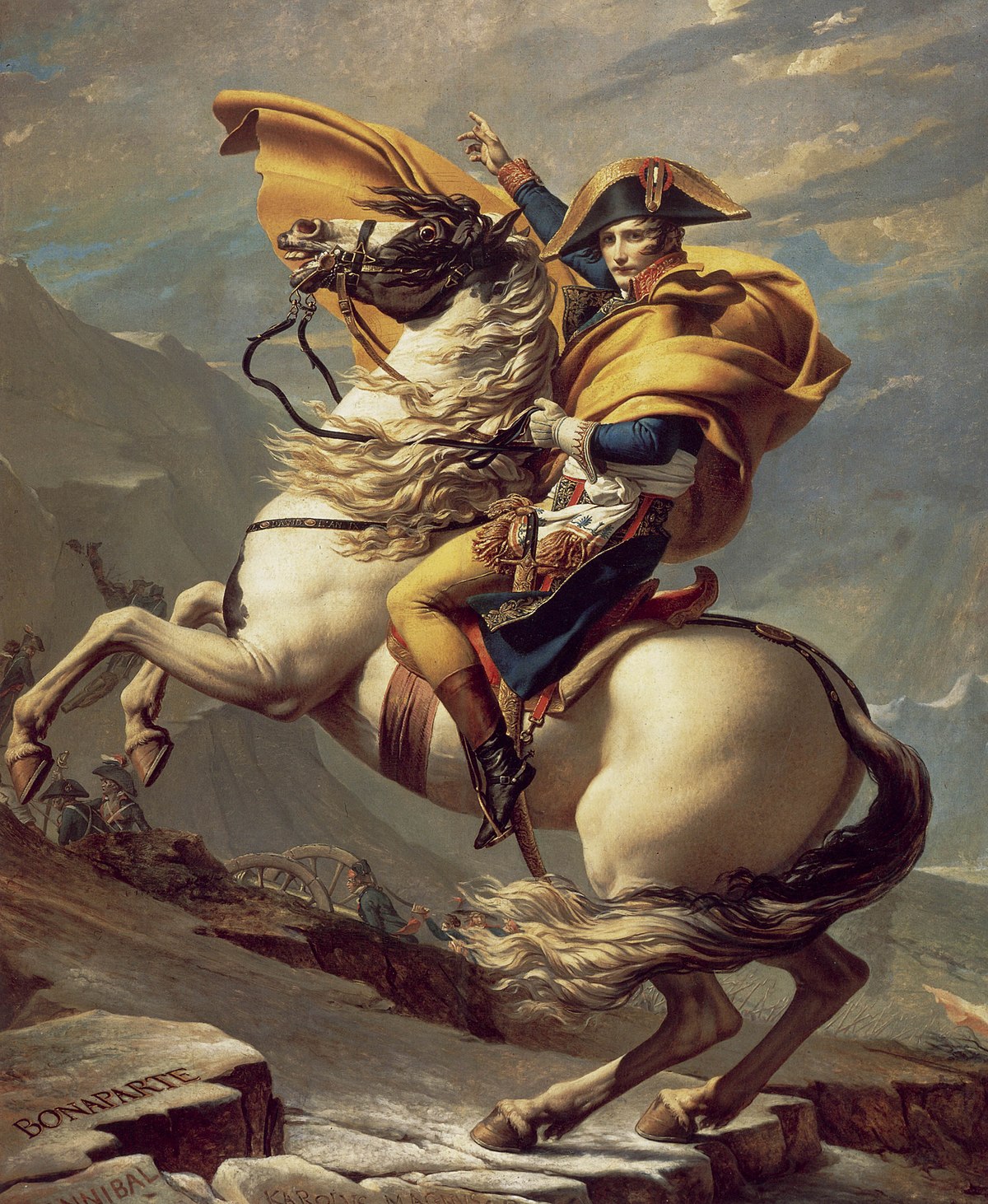 1200x1462 Napoleon Crossing The Alps - Napoleon Horse Painting