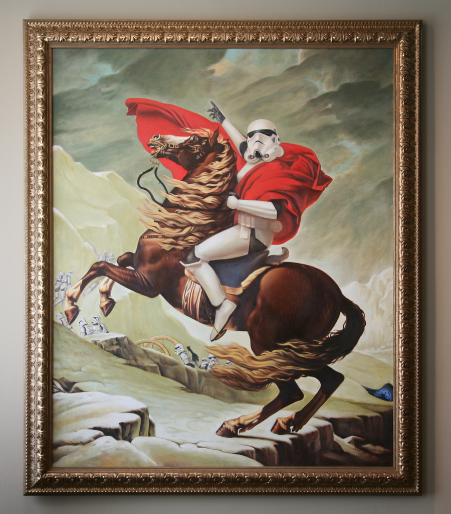 900x1024 Napoleontrooper Collaboration With Julie Ashcraft After - Napoleon Horse Painting