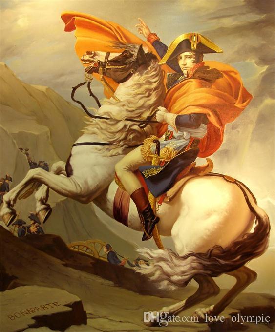 563x680 Best Framed Genuine Hand Painted Portraitrt Napoleon Riding - Napoleon Horse Painting