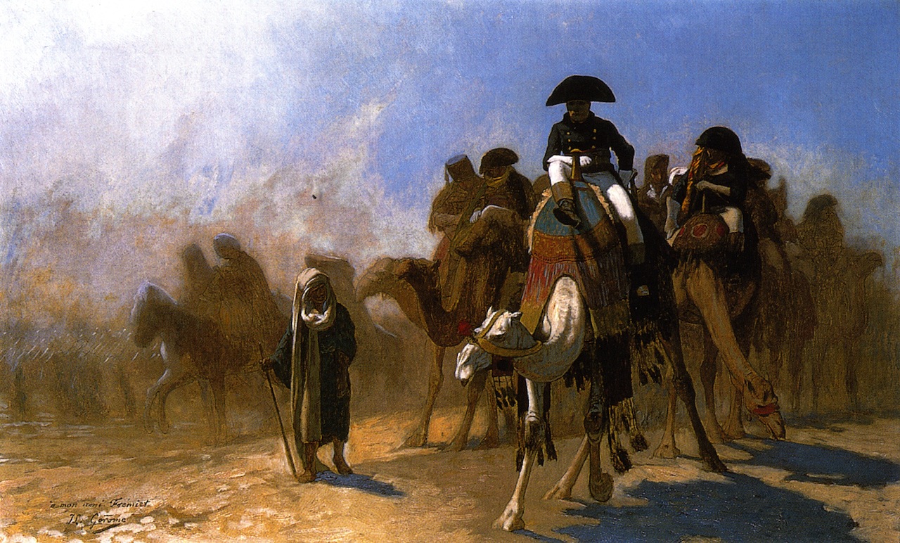 1280x772 Napoleon And His General Staff In Egypt Painting Jean Leon - Napoleon In Egypt Painting